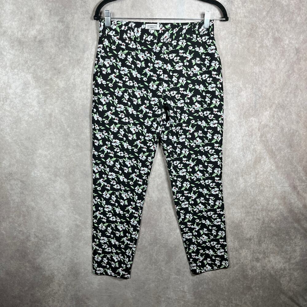 Lucca‎ Couture X Wild Fang The Depp Pants Womens Size XS Black Floral Ankle Goth